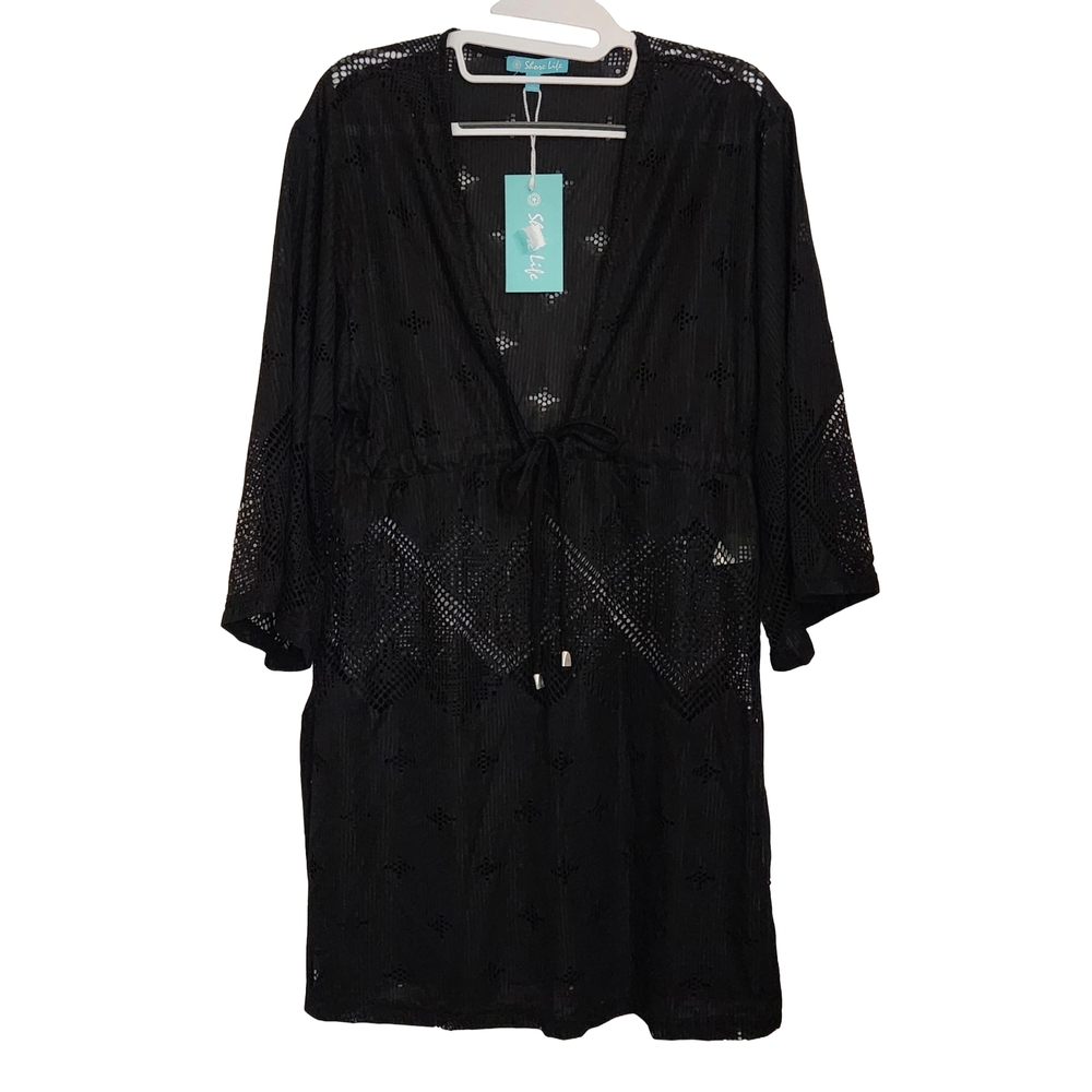Sexy Black Beach Women's Swim Coverup
